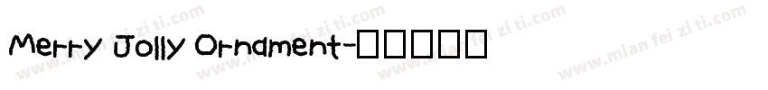 Merry Jolly Ornament字体转换